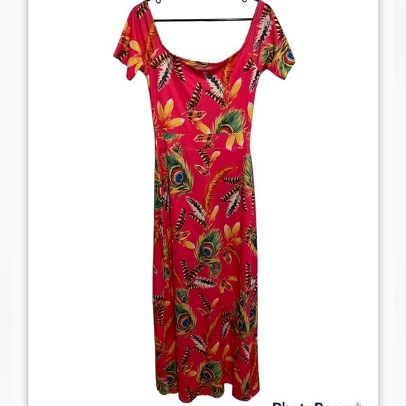 Maxi Floral Feather Romper Dress - Picture 7 of 7